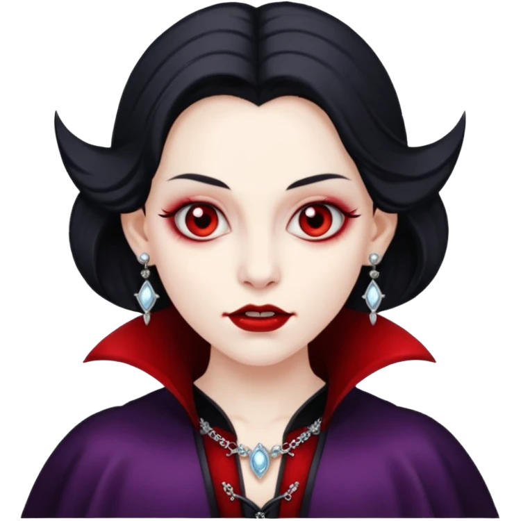 VAMPIRE WEARING EARRINGS 
 emoji