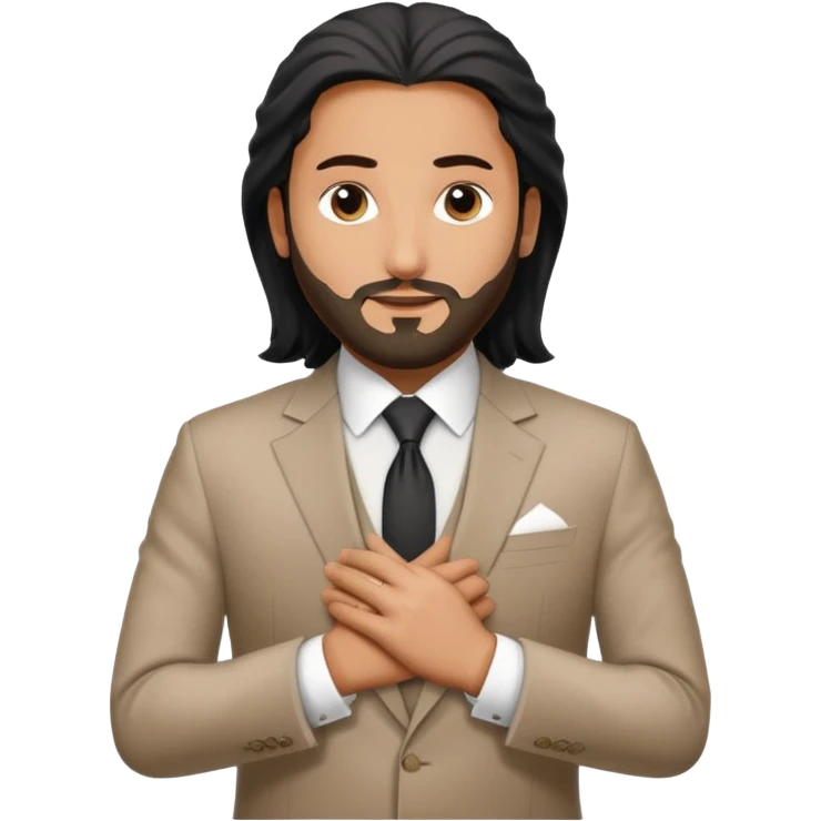 صوره ولي العهد محمد بن سلمان في آخر مؤتمر وهو يضع يديه على صدره emoji