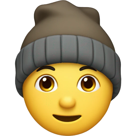 Tuque en queue de castor  emoji