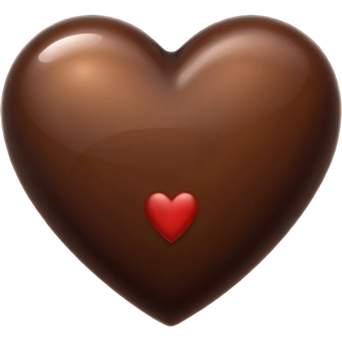 dark brown heart emoji