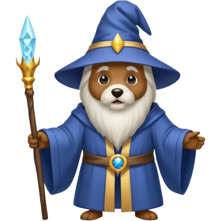 Dog wizard emoji