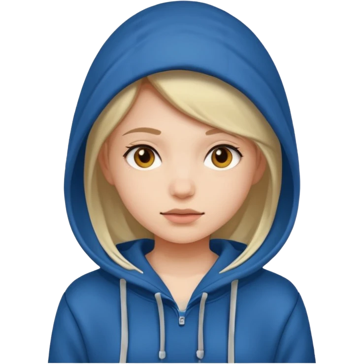 girl wearing hoodie emoji