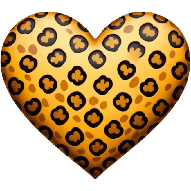 cuore leopardato  emoji