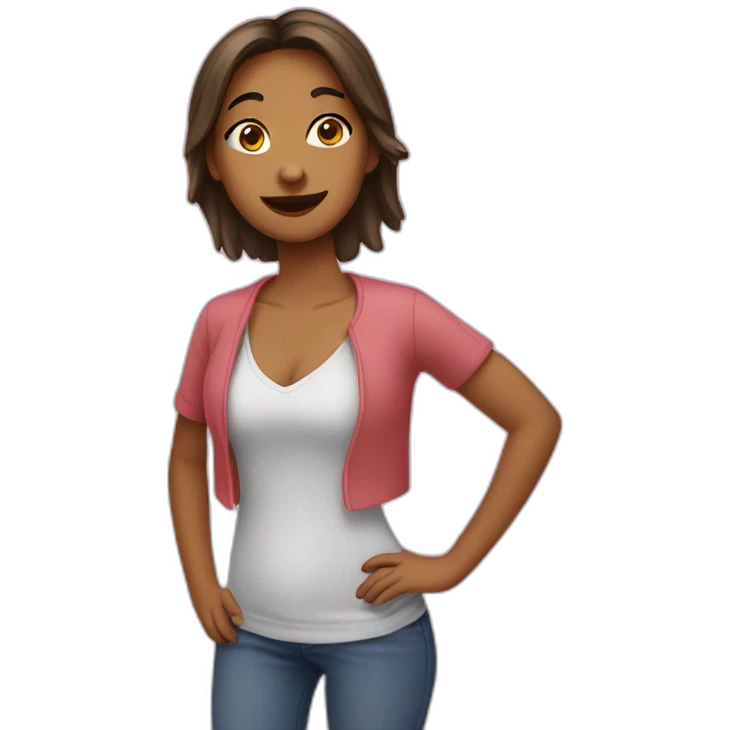 Fille qui bave  emoji