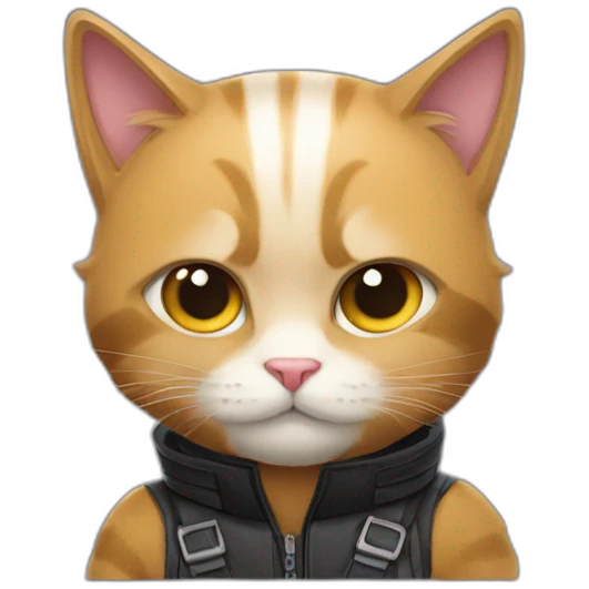 cat in hawkeye suit emoji