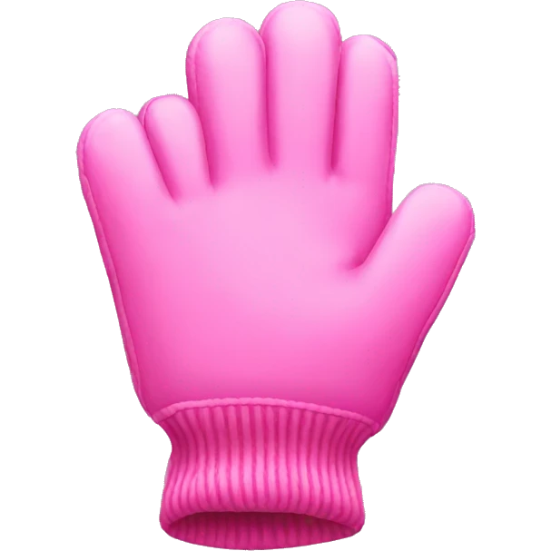 pink winter gloves emoji