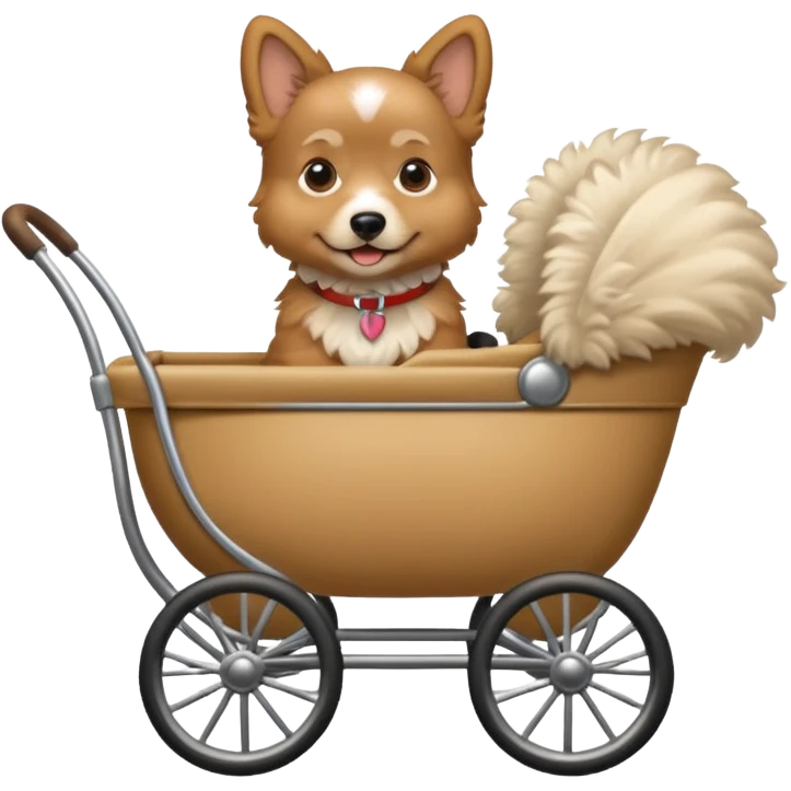 another dog in a pram emoji