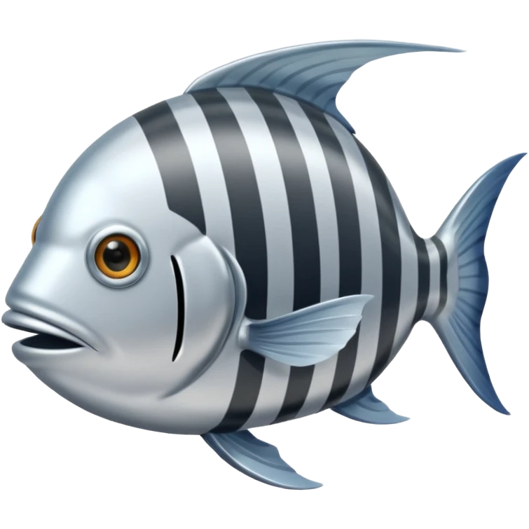 An airplane pilot fish. emoji