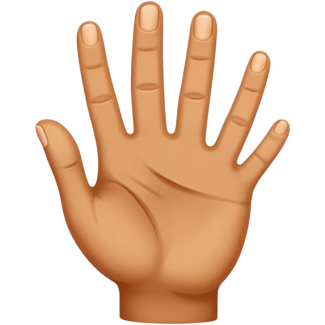 Hand in the  emoji