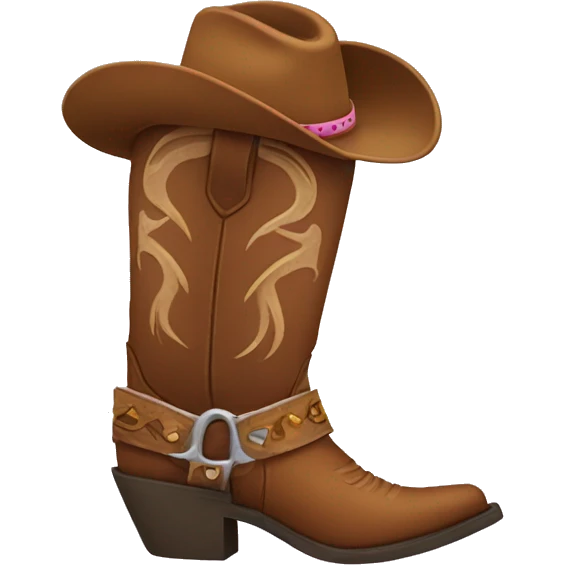 Cowgirl boots emoji