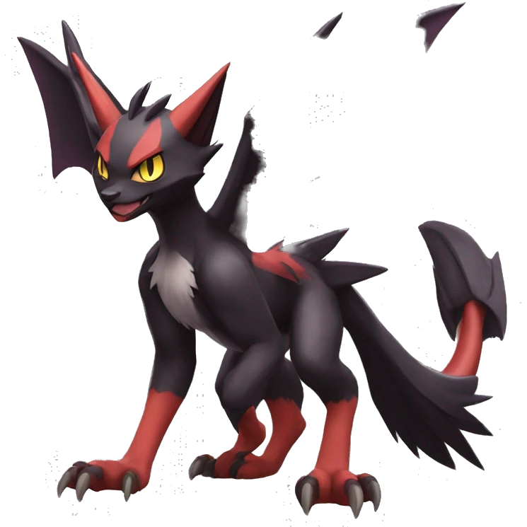 Noivern-Litten-Zoroark full body emoji