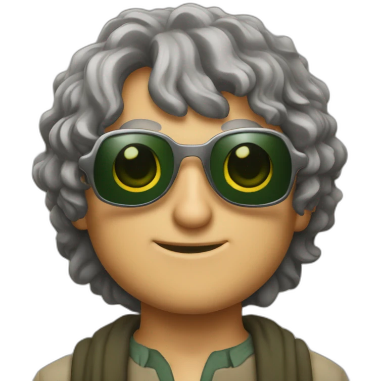 Frodo baggins wearing sunglasses emoji