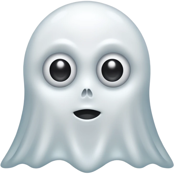 An White Ghost With Googly Eyes On it, emoji