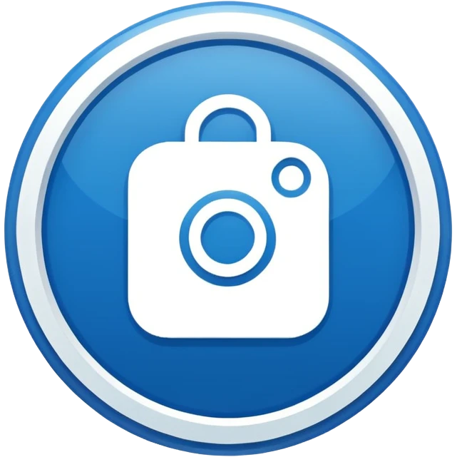 A high-resolution 2D icon of an Instagram-style verified badge. 8 jagged circle emoji