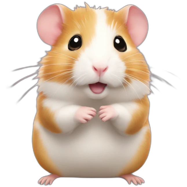 Hamster on hamster emoji