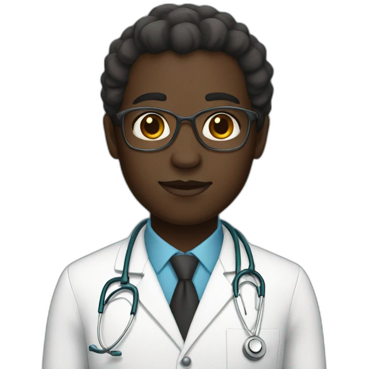 DARK SKIN COLOUR DOCTOR emoji