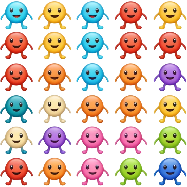 cute virusses with leg emoji