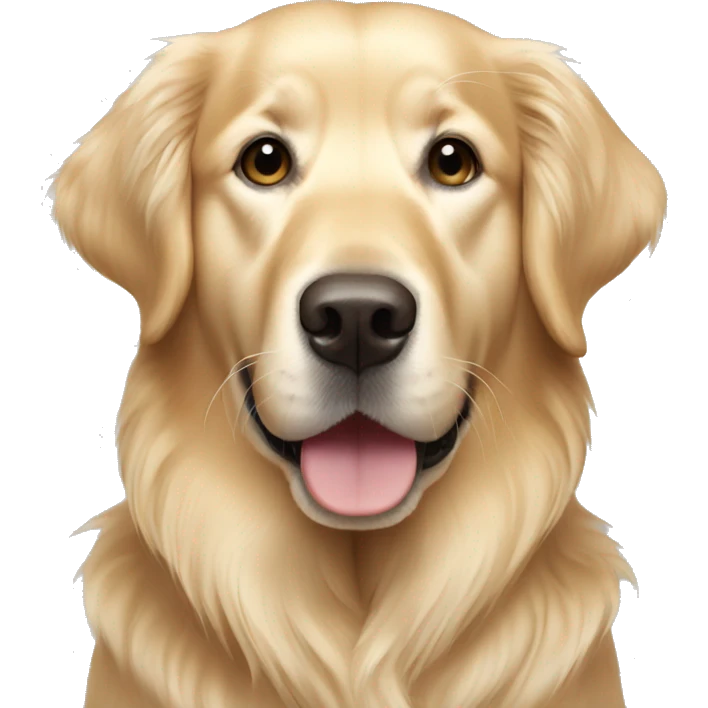 Light colored golden retriever emoji