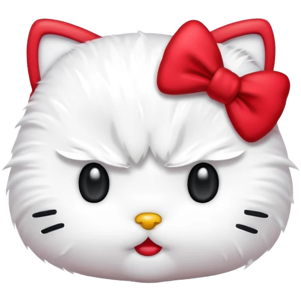 Angry hello kitty  emoji
