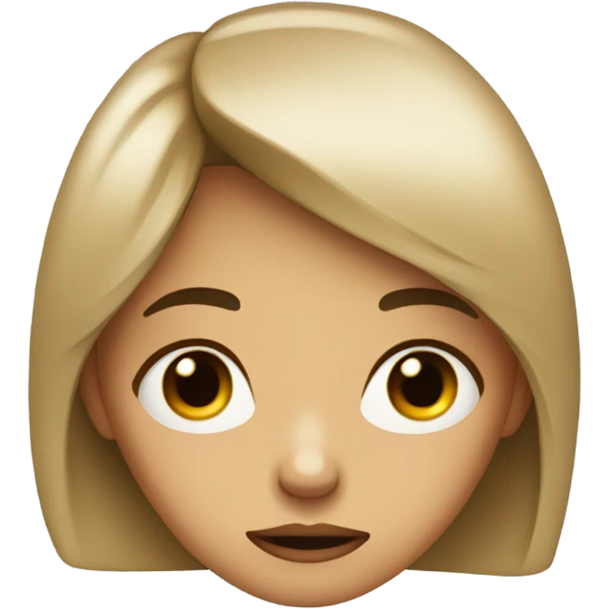 girl sad face emoji