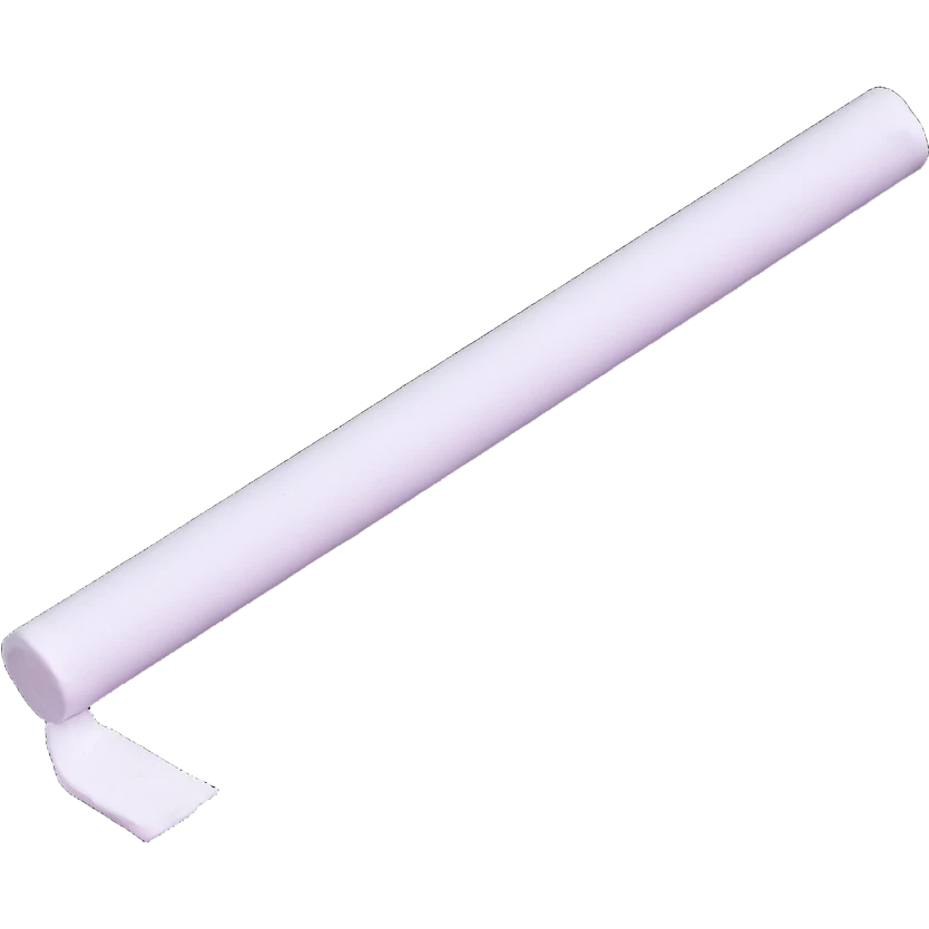 white chalk stick with a trailing white line, simple and clean emoji