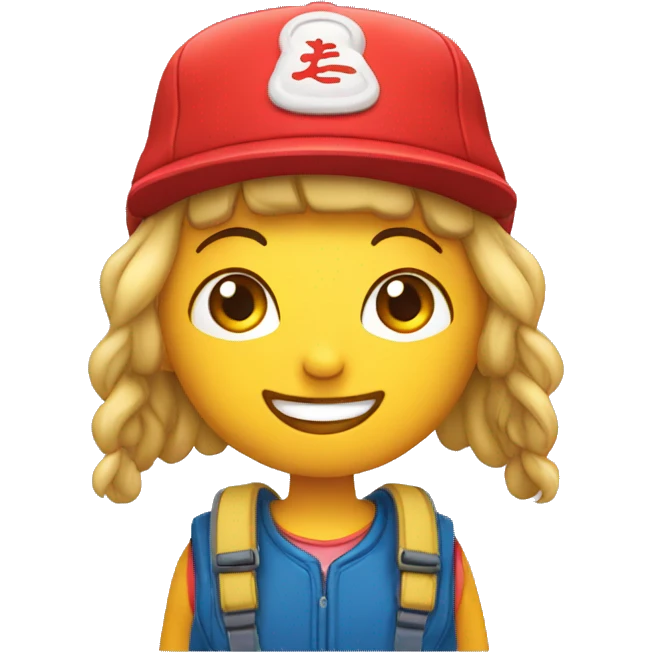 Chinoi avec une casquette emoji