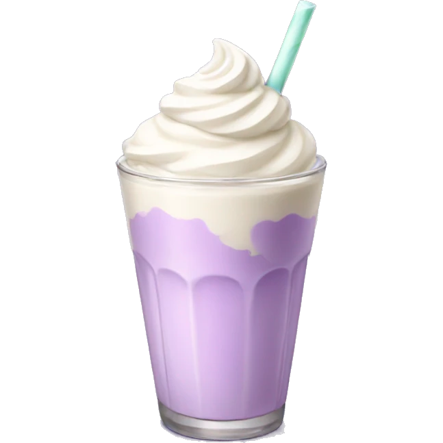 Lavender milkshake emoji