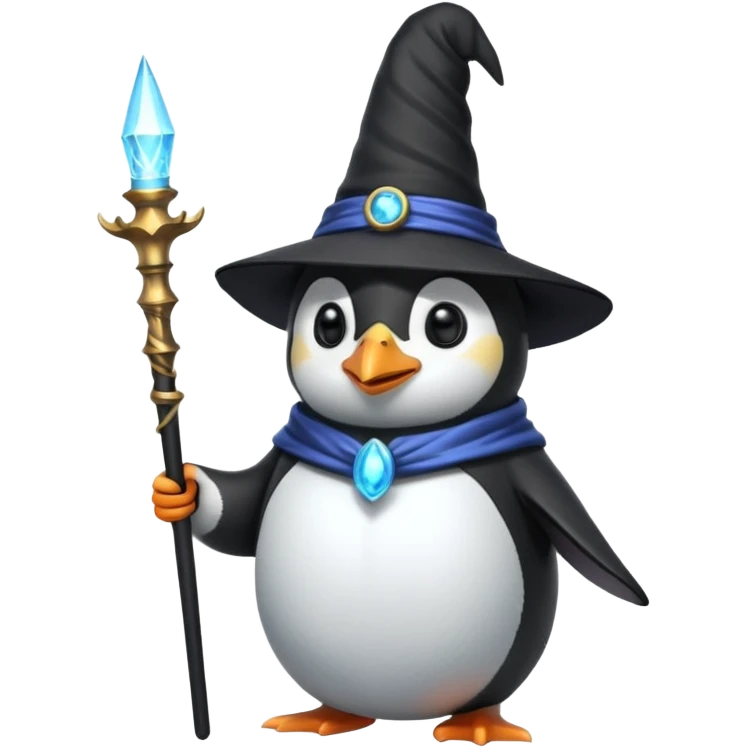 Penguin Wizard emoji