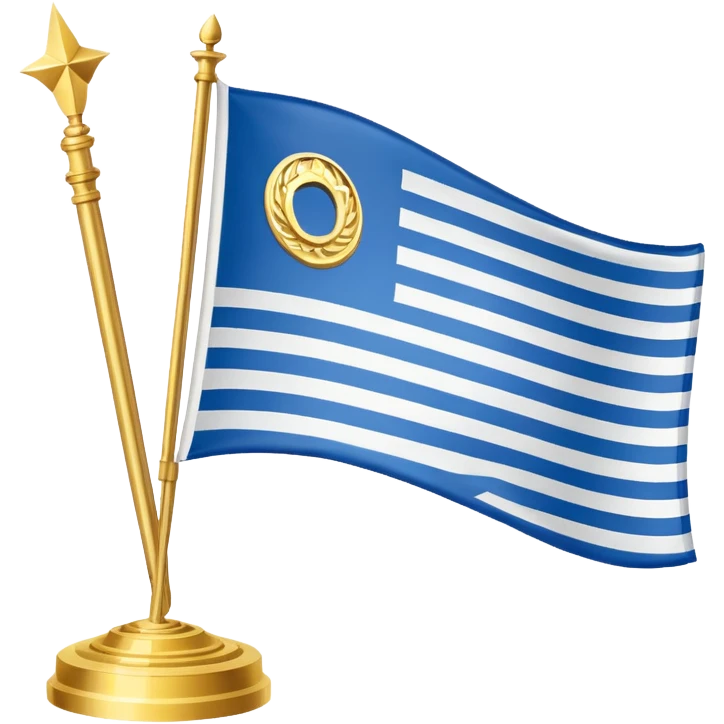 simple flag emoji following the theme of "chronos" and gods of olympus emoji
