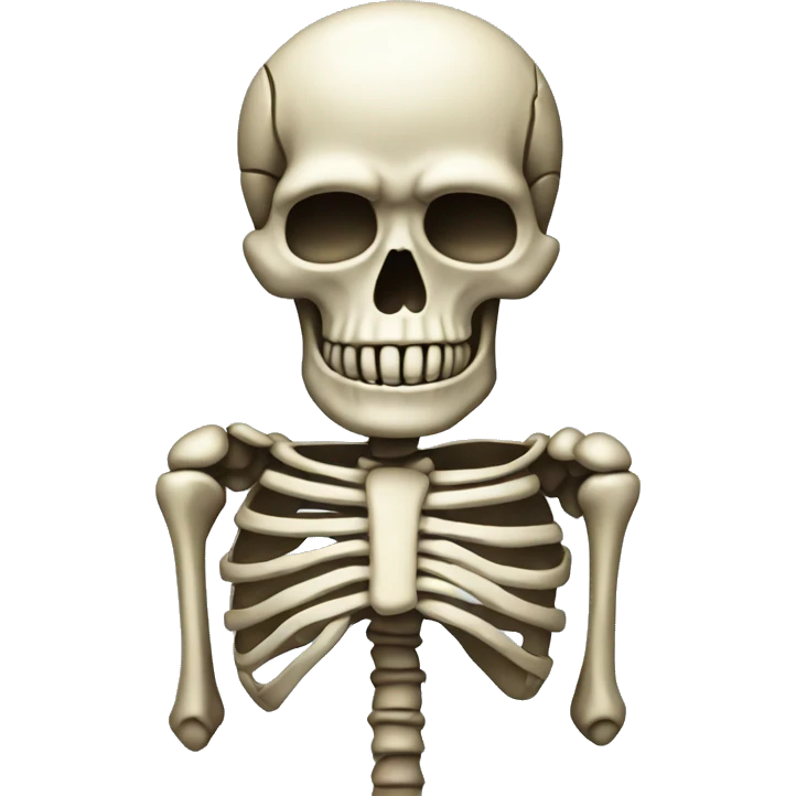 Skeleton made out of adamantium emoji