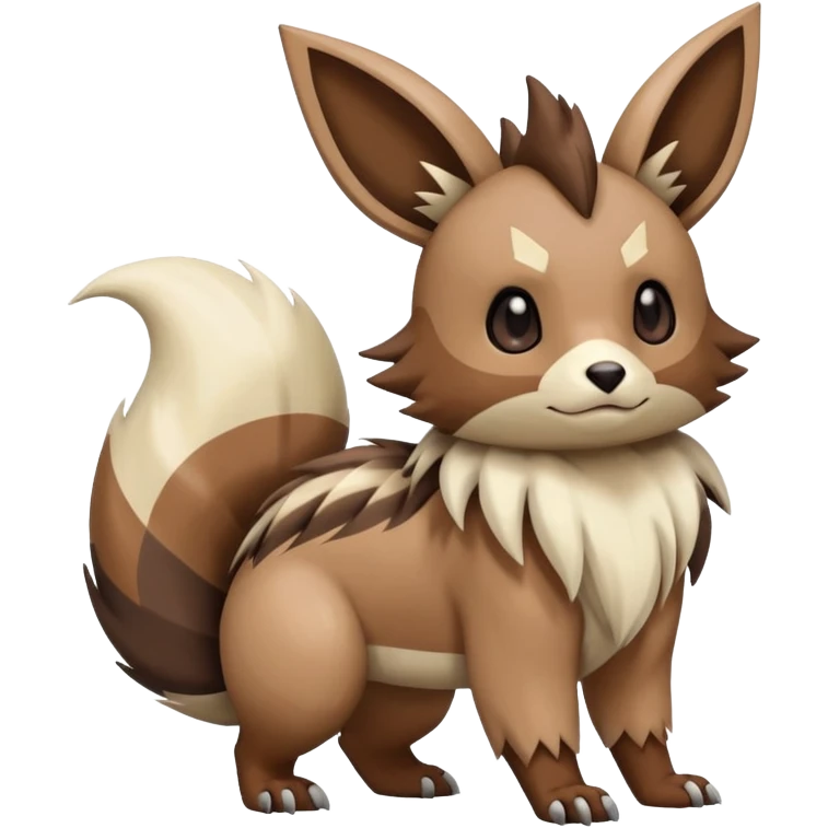  Eevee-Zigzagoon-Furret-Linoone-Hybrid (Full body) emoji