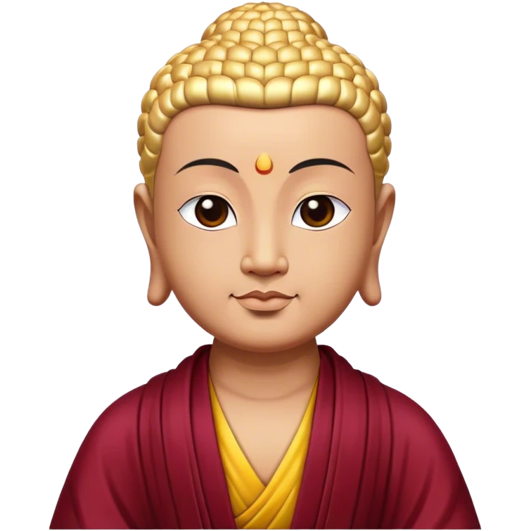 Buddha Burgundy emoji