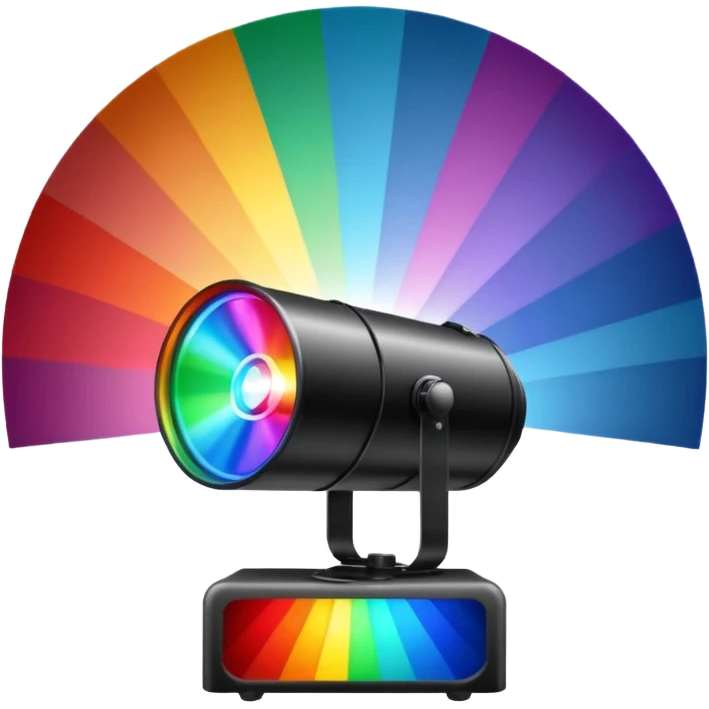 colorfull Stage light projector emoji