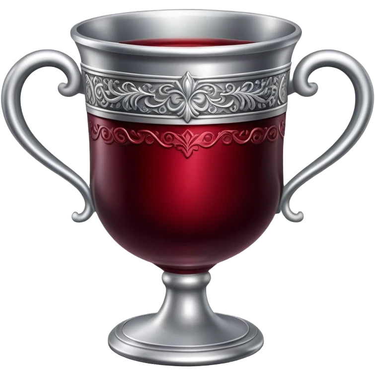 silver cup with wine emoji