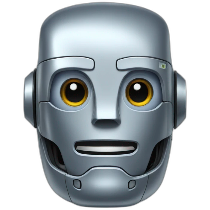 robot head emoji