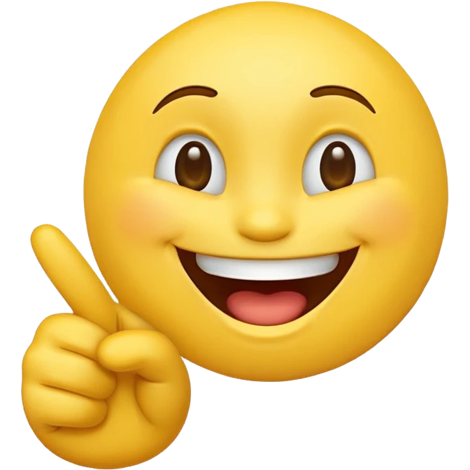 Laughing emoji with Finger point  emoji