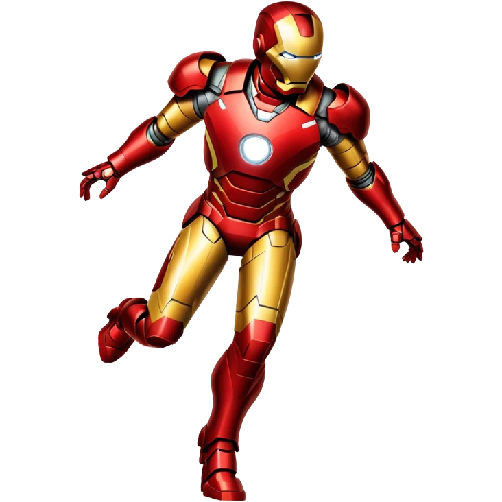 Iron Man superhero with red and gold armor emoji