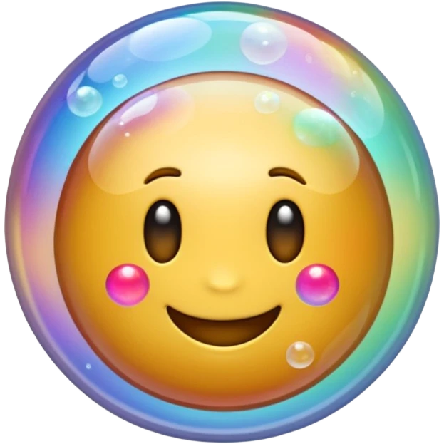Emoji hellseherkugel mit Seifenblasen drin emoji