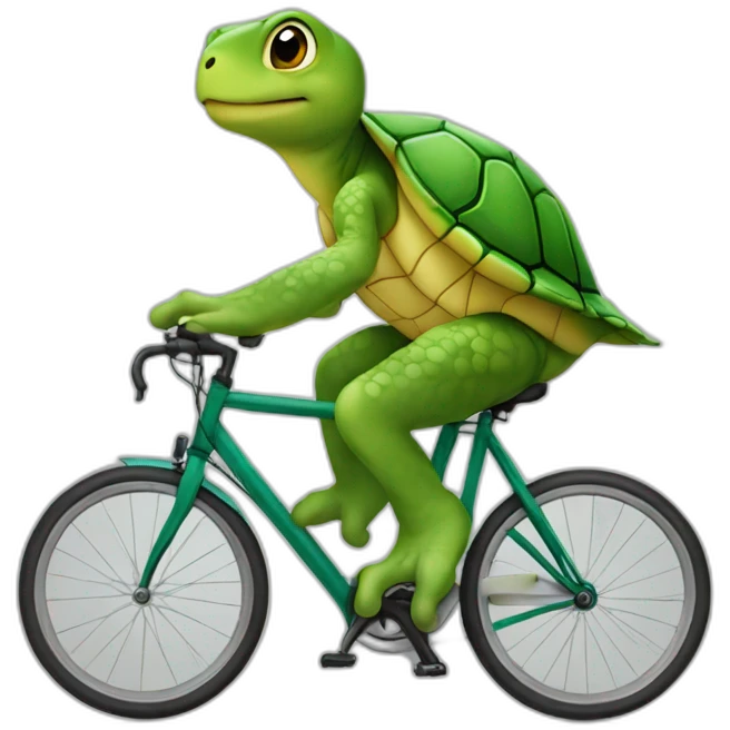 TORTUE SUR VELO emoji