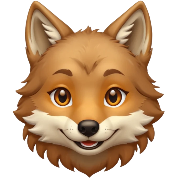 Flirty wolf emoji