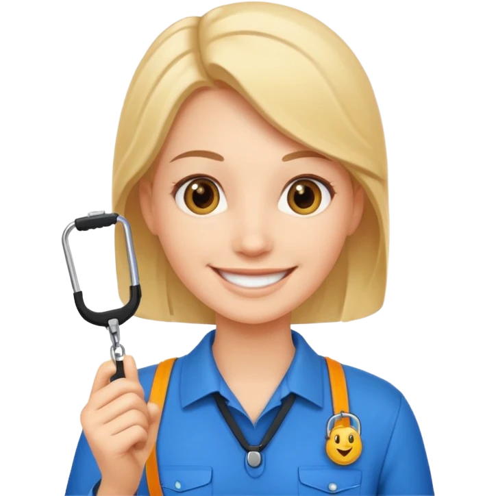 Employee with Lanyards emoji