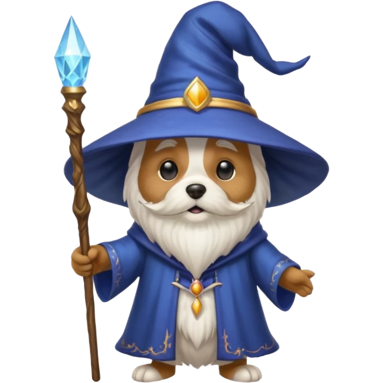 Dog wizard emoji
