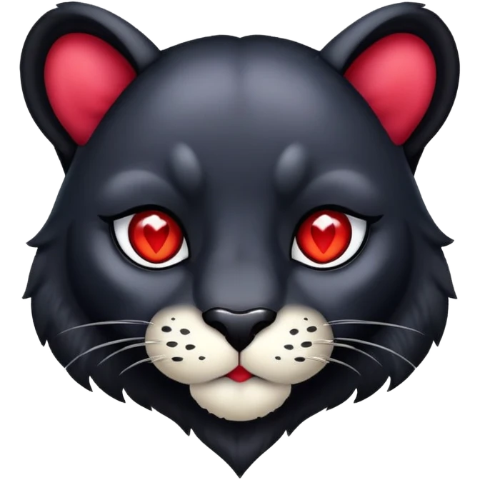 Pantera con los ojos de corazón  emoji