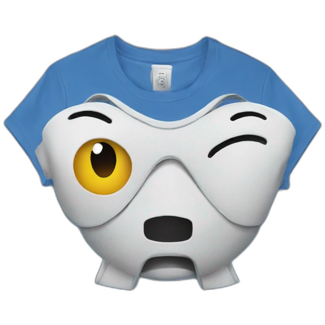 tee shirt on fan emoji