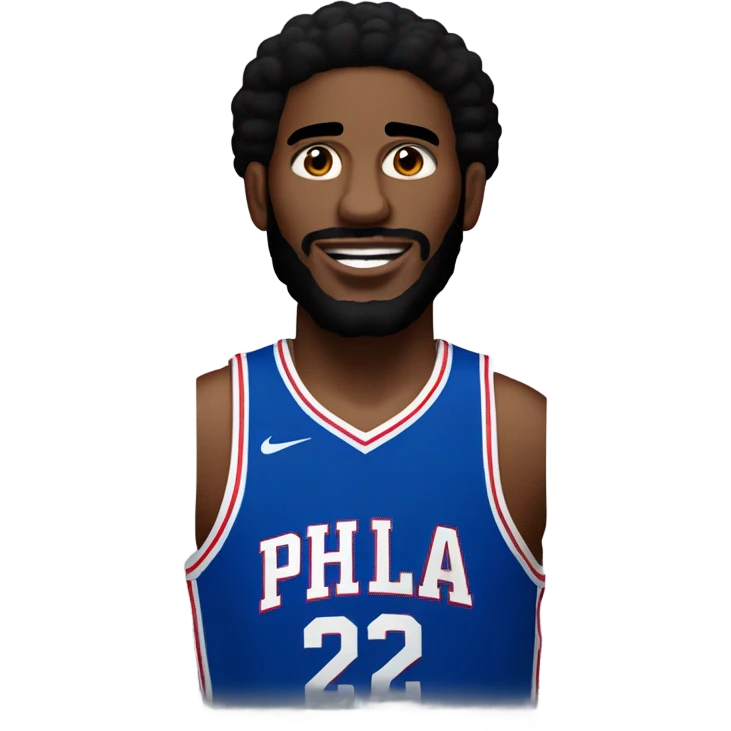 Joel Embiid from Philadelphia 76ers emoji