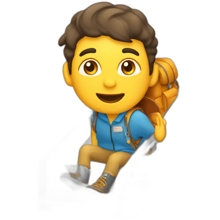 Escalera en el bus emoji