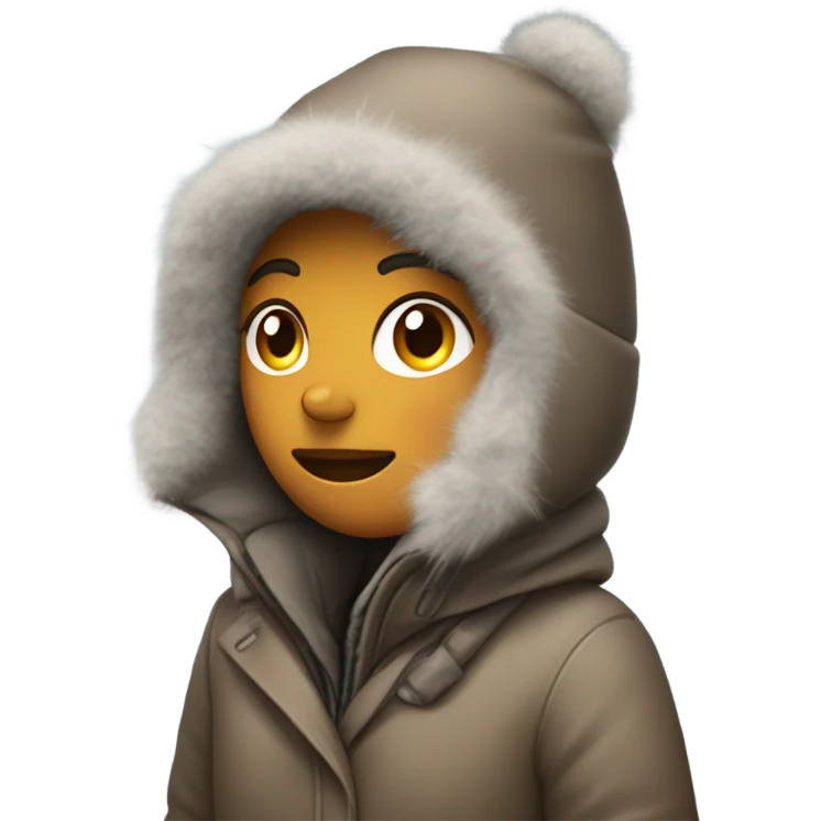 Girl walking freezing emoji