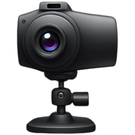 web camera black emoji