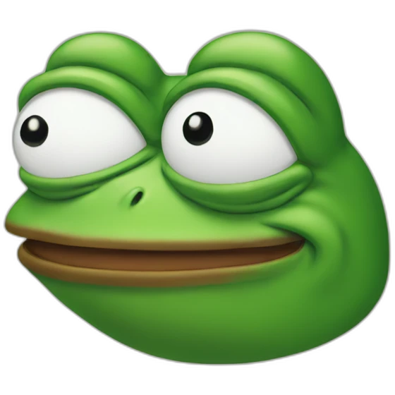 Pepe the frog face emoji