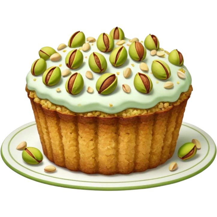 Pistachio Crumble Cakes emoji